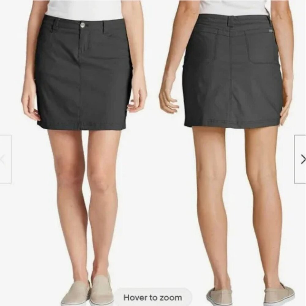 NWOT Eddie Bauer Women's Dark Smoke Adventurer Skort Size 14 - Picture 2 of 7